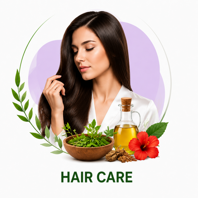 Hair care essentials in serene beauty